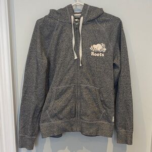 Roots Charcoal Zip-Up Hoodie